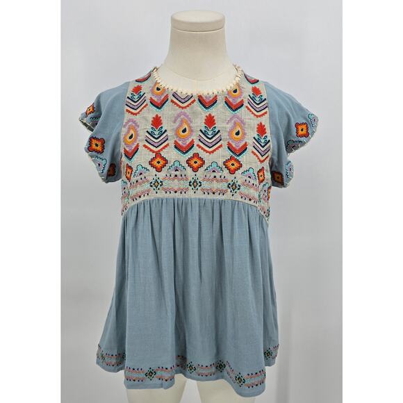 THML Embroidered Boho Top - Picture 1 of 5